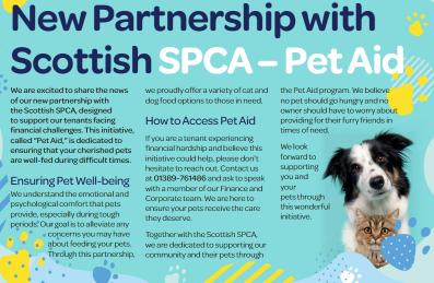 New Partnership with Scottish SPCA - Pet Aid